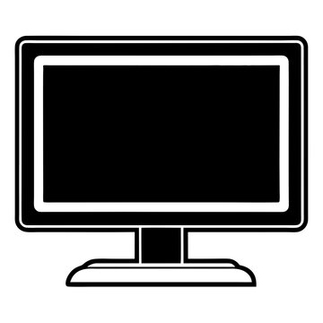 Desktop Monitor Icon Vector