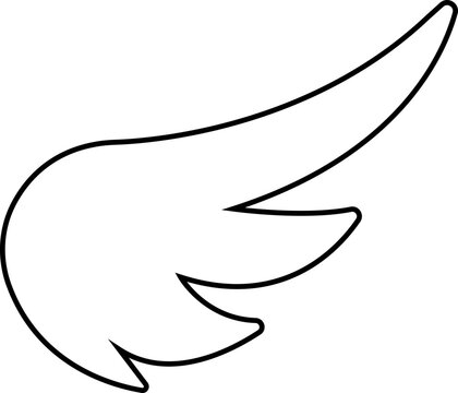 Wing icon wing logo designs. Various artistic bird, angel, bat, eagle, and minimalist wing vector isolated on transparent for branding, tattoos, emblems, or fantasy design projects.
