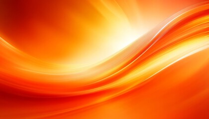 Poster - Elegant Brush Stroke Patterns in Vibrant Orange and Light Colors Flowing Over Abstract Surfaces