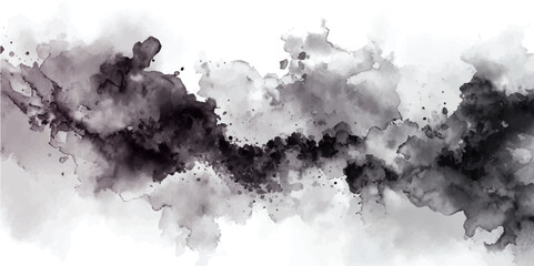 Aufkleber - Vibrant abstract painting featuring gradient of colors. abstract watercolor background with textured grunge effects