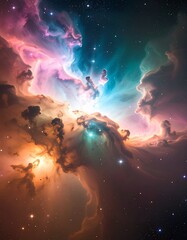 Wall Mural - creation of our universe concept after the big bang