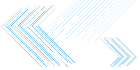Leinwandbilder - Blue minimal lines abstract futuristic tech background. arrow stripe with light blue color and copy space for content, vector design. line elegant blue striped diagonal line technology concept vector.