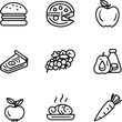 © Smithstar - Food Black Line Editable Icons set