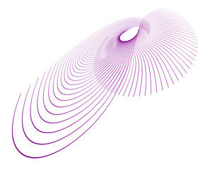 Fototapete - vector illustration of a pink spiral Design Element Wave Lines Guilloche curve line Background circle for Pattern branding Frame border certificates, diplomas