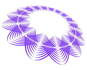 Fototapete - abstract background with flowers Design Element Wave Lines Guilloche curve line Background circle for Pattern branding Frame border certificates, diplomas