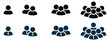 © walaka - people group icons vector illustration