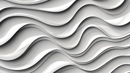 Poster - Experience the captivating interplay of smooth textures and waves that create an elegant flow in sophisticated monochrome tones