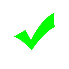 Poster - Checkmark Icon Green: A bold green checkmark icon stands out to symbolize approval, completion, and success