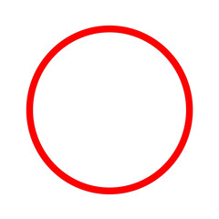 Poster - Vibrant Red Circle: Bold red circle stands out, a symbol of completeness and simplicity.
