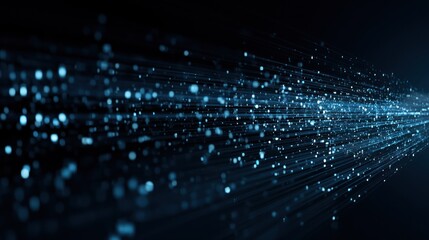 Poster - Abstract light trails digital art background