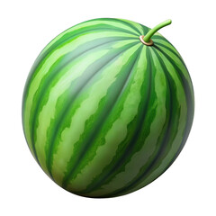 Aufkleber - 3d realistic watermelon render isolated on transparent background