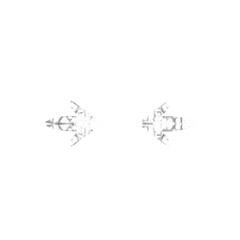 Poster - Two arrows pointing in opposite directions on a black background, creating a symmetrical view