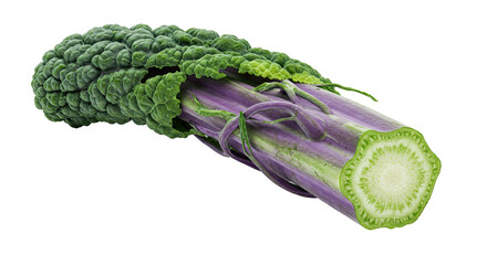 Poster - Vibrant Purple and Green Romanesco Broccoli Close-Up