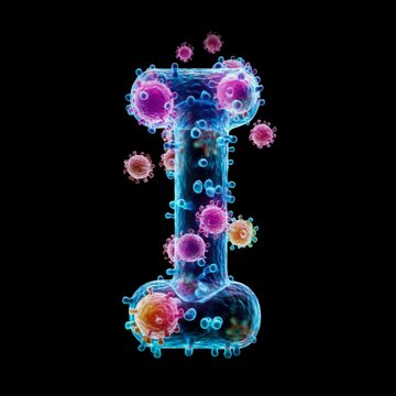 Letter I Viral Alphabet Letters Overlay JPG Collection of Stylish Modern Alphabetical Characters in Bold Fonts and Vibrant Colors for Creative Commercial Designs and Digital Marketing Projects