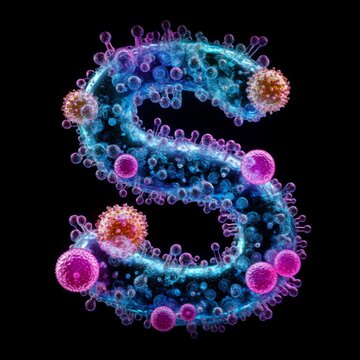 Letter S Viral Alphabet Letters Overlay JPG Collection of Stylish Modern Alphabetical Characters in Bold Fonts and Vibrant Colors for Creative Commercial Designs and Digital Marketing Projects
