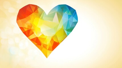 Wall Mural - colorful heart graphic