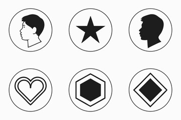 set of vector icons