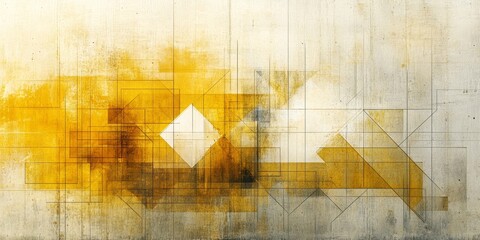 This abstract image, dominated by warm yellows and geometric shapes, is suitable for websites and blogs focused on technology, design, or conceptual themes.

