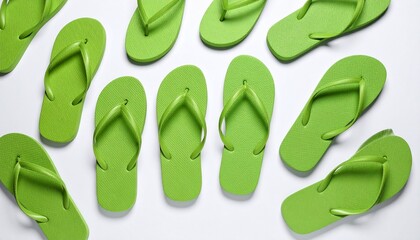 green flip flops