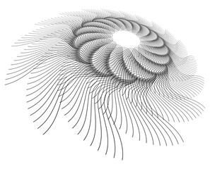 Fototapete - black and white abstract background vector Design Element Wave Lines Guilloche curve line Background circle for Pattern branding Frame border certificates, diplomas