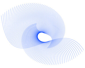 Fototapete - 3d rendered illustration of a spiral staircase Design Element Wave Lines Guilloche curve line Background circle for Pattern branding Frame border certificates, diplomas