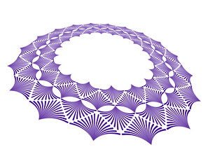 Fototapete - vector illustration of a floral background Design Element Wave Lines Guilloche curve line Background circle for Pattern branding Frame border certificates, diplomas