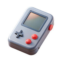 Aufkleber - 3d retro handheld game console isolated on transparent background