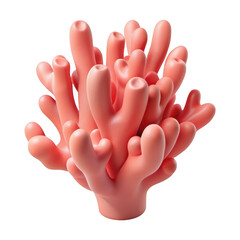 Aufkleber - 3d realistic coral reef render isolated on transparent background