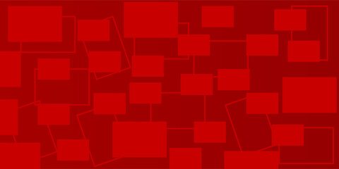 Aufkleber - Dynamic fluid red geometric box with red gradient background