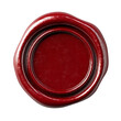 © ECLIVN - seal png, A close-up of a red wax seal with a smooth surface, ideal for adding a classic touch to letters or documents.