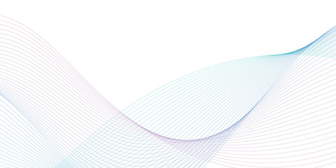 Poster - Abstract colorful blue, pink blend wave lines and technology background. Modern colorful flowing wave lines and glowing moving lines. Futuristic technology and sound wave lines background.	
