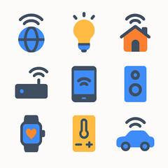 Poster - Smart home automation system with connected devices vector illustration