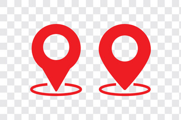Poster - Set of location pin icons. Map marker pointer symbols, GPS location. Navigation map, location navigation icon, geo location point. Vector.
