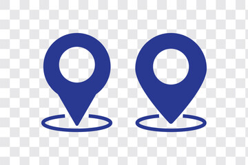 Poster - Set of location pin icons. Map marker pointer symbols, GPS location. Navigation map, location navigation icon, geo location point. Vector.