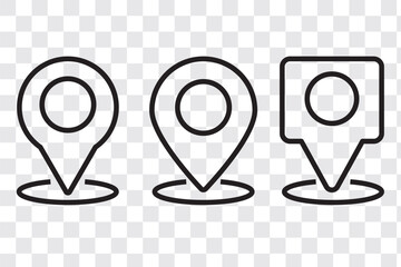Poster - Location icon. Map pin icon set. location marker. location pin. Map pin icon vector illustration eps 10.