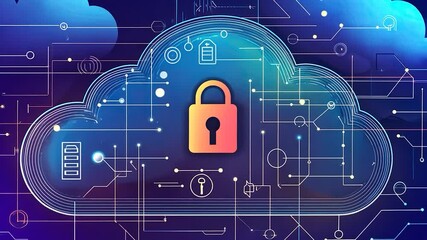 Poster - Secure cloud computing graphic design
