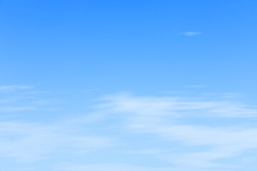 Wall Mural - fantastic soft white clouds against blue sky and copy space horizontal shape. web banner.website hea