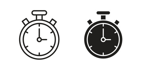 Poster - Stopwatch icon vector, Symbol, logo illustrations