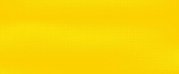 Dots halftone yellow color pattern gradient texture with technology digital background. Dots pop art comics with summer background