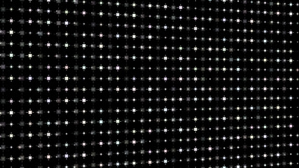 Poster - Abstract motion graphic background, white flickering or blink dots on black background