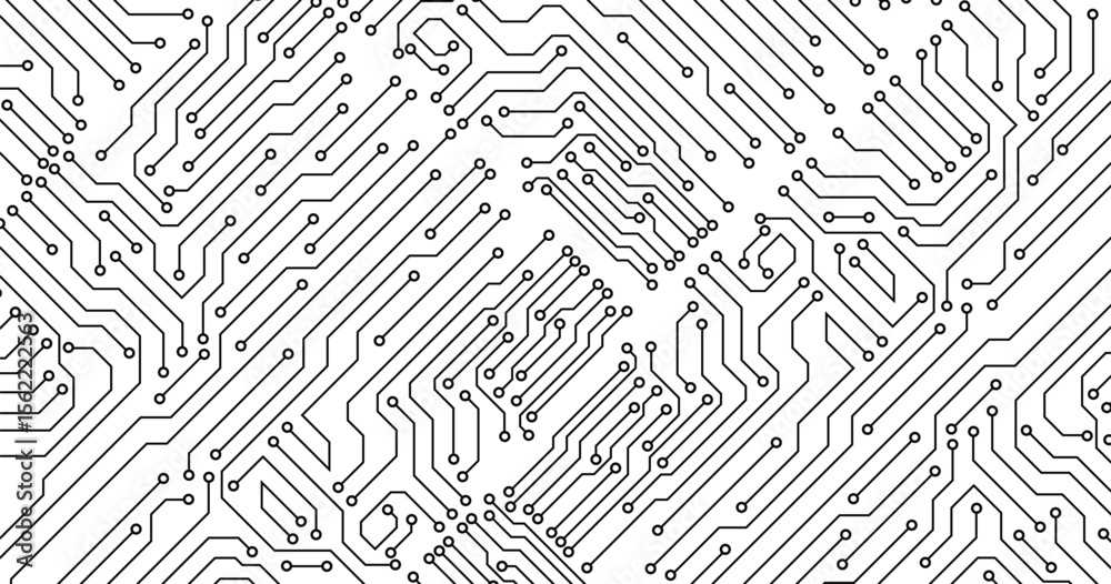 Vector circuit for communication technology background concept. Stock ...