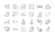 © MD OLIULLAH - Sleep and Rest Wellness Icon Set – Bedtime Routine, Sleep Aids, Relaxation Practices, Aromatherapy, Sleep Tracking, and Nighttime Wellness Symbols
