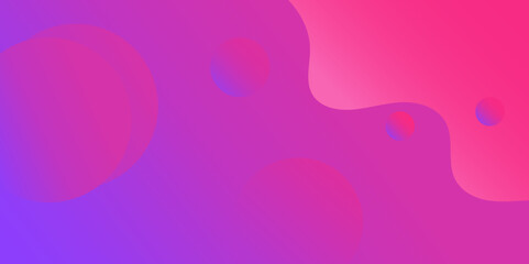 Poster - Pink and blue color abstract gradient background with rounded shapes pattern abstract design background.