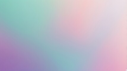 Poster - A soft pastel gradient background blends pink, purple, green, and mint hues, creating a dreamy and calming effect