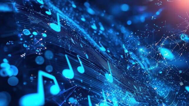 Digital music background