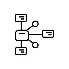 Poster - Handdrawn diagram with connected rectangular circular shapes on a network connection