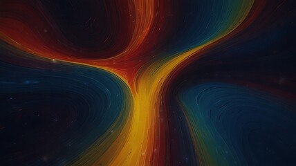 Poster - A vibrant abstract background features flowing lines of color
