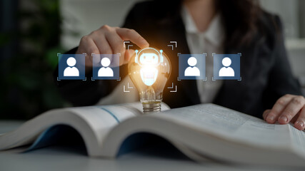 Poster - AI is selected to replace human employees, illustrating automation and workforce transformation driven by artificial intelligence in digital operations Latch