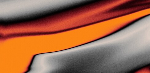 Poster - Abstract orange and grey fabric texture.