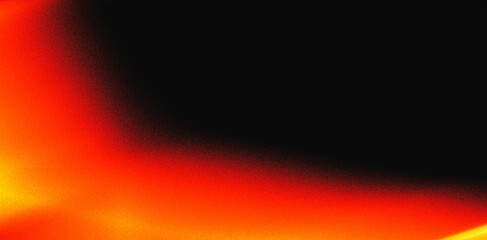 Poster - Abstract fiery orange and black gradient background.